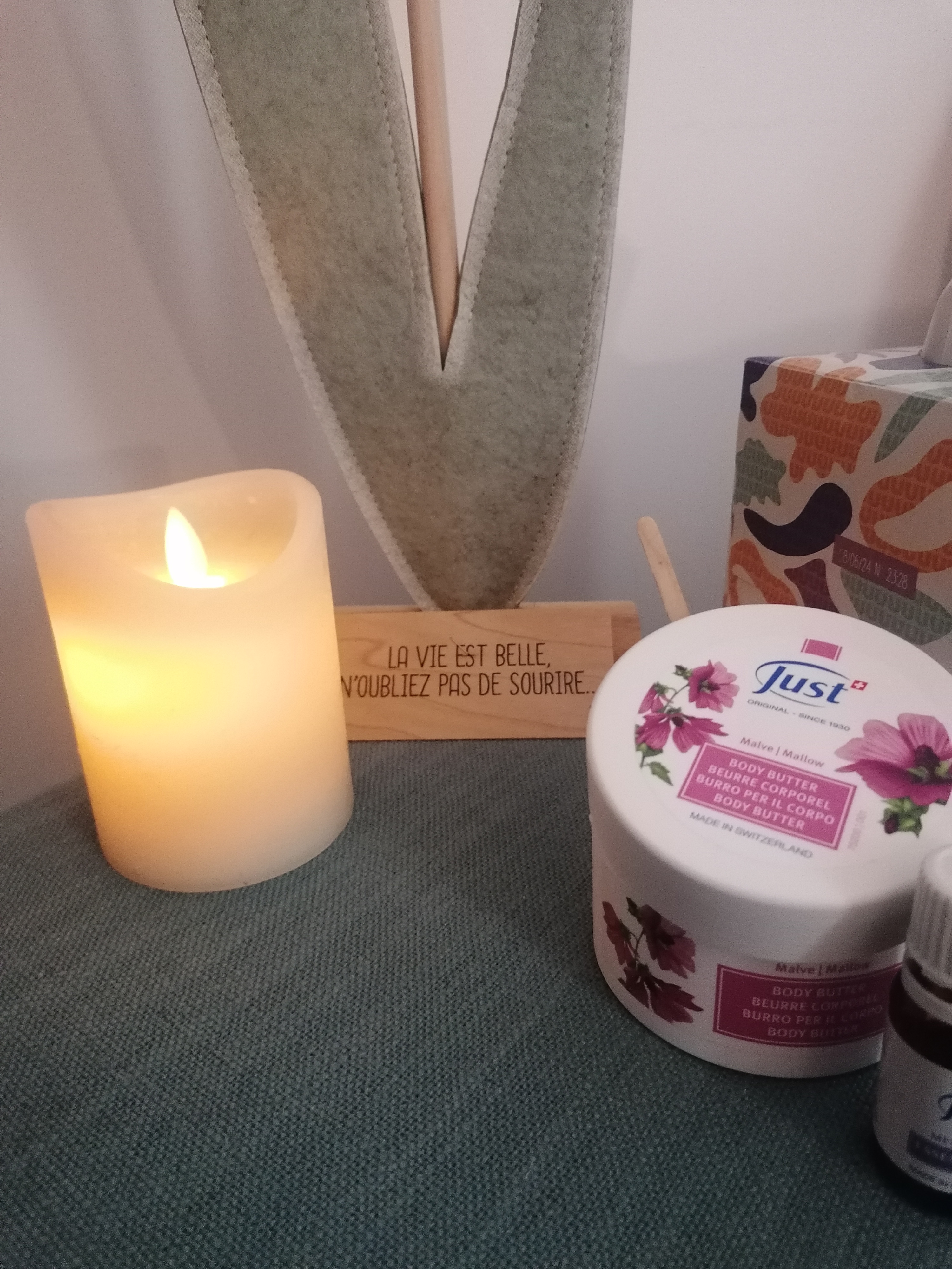 Bougie et produits de soin Just
